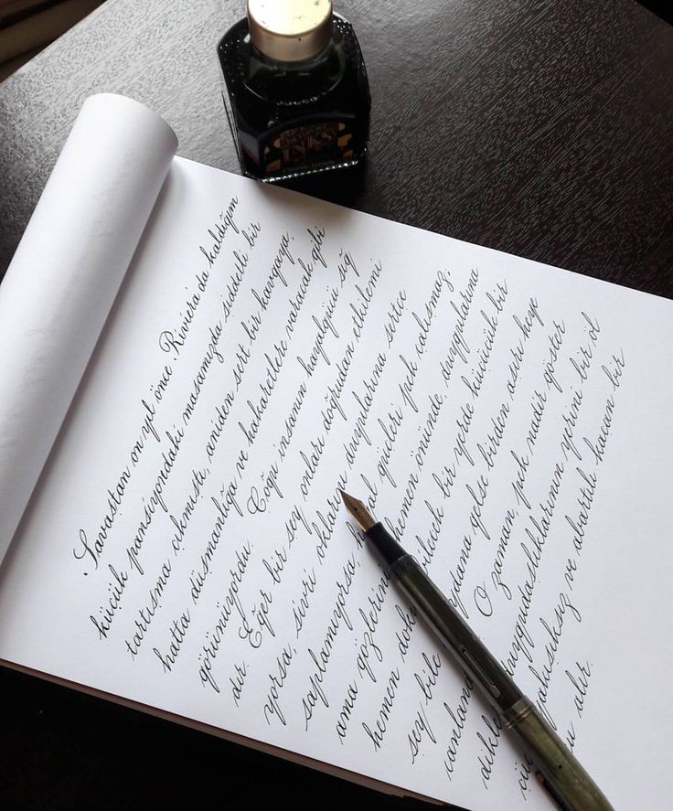  write with beautiful handwriting