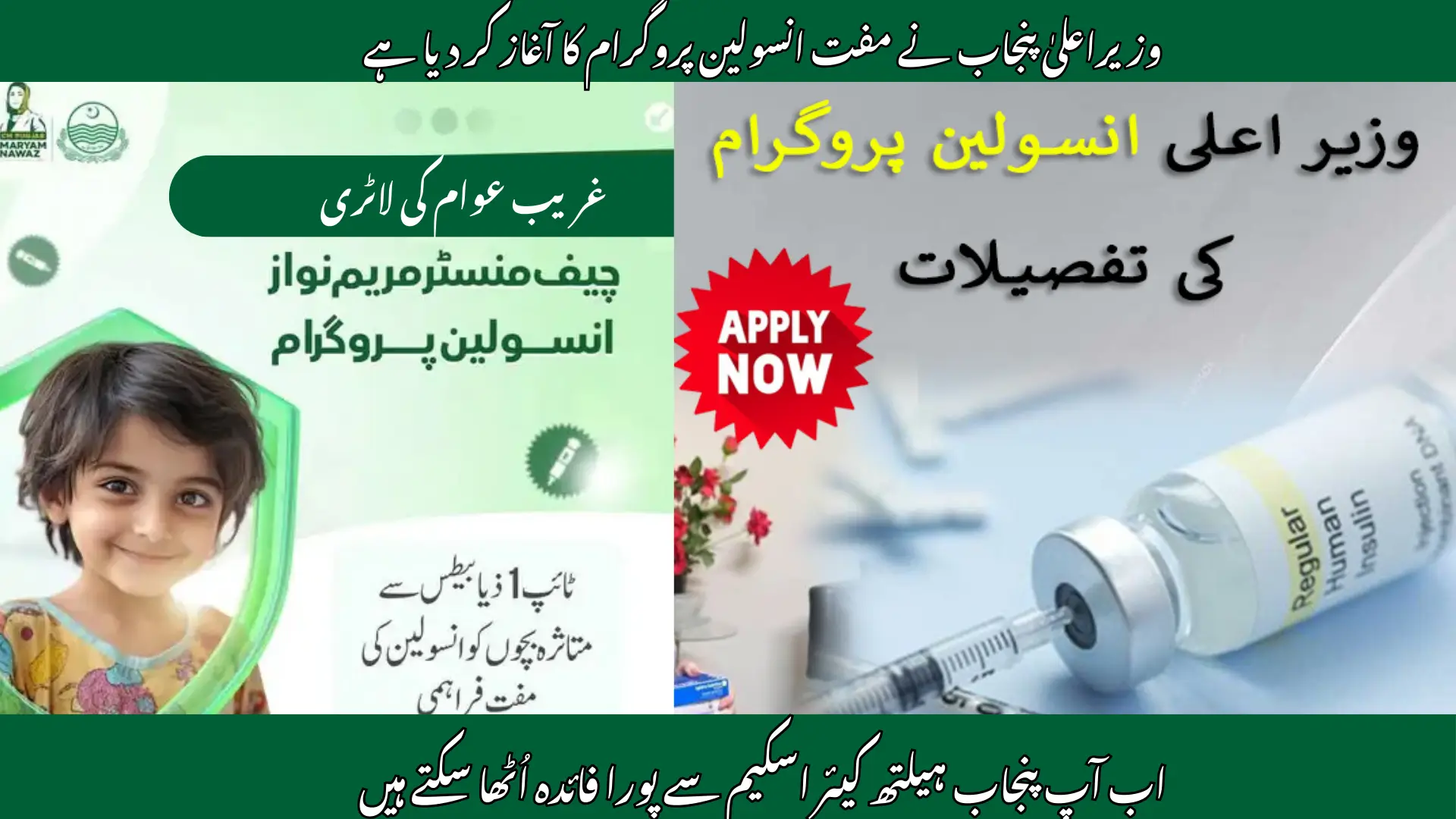 CM Free Insulin Programme